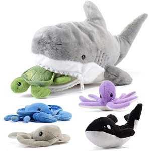 Peluche Poisson bleu 38 cm