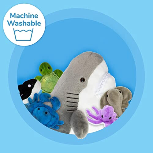 Peluche Poisson bleu 38 cm variant 3 
