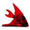 Peluche Poisson s tropicaux (noir/rouge) 23 cm - miniature variant 2