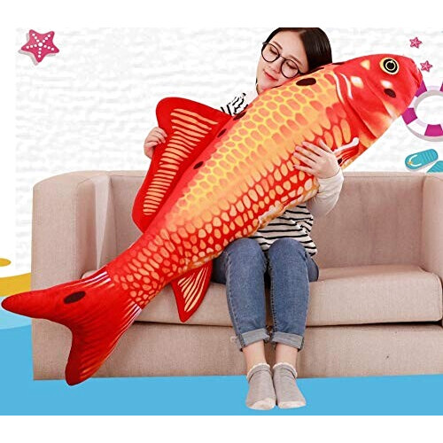 Peluche Poisson café 80 cm variant 2 