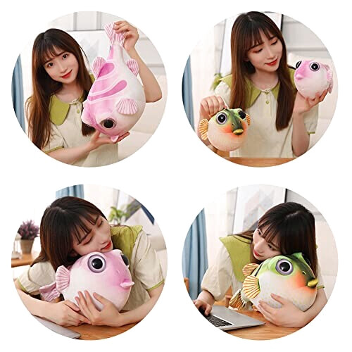 Peluche Poisson rosa 26 cm variant 2 