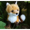 Peluche Renard marron blanc 27 cm - miniature variant 5