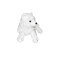 Peluche Renard blanc 20 cm - miniature variant 5