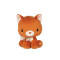 Peluche Renard rouille 15 cm - miniature