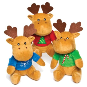 Peluche Renne couleuris assortis 16 cm