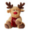 Peluche Renne brun clair 29x23 cm - miniature