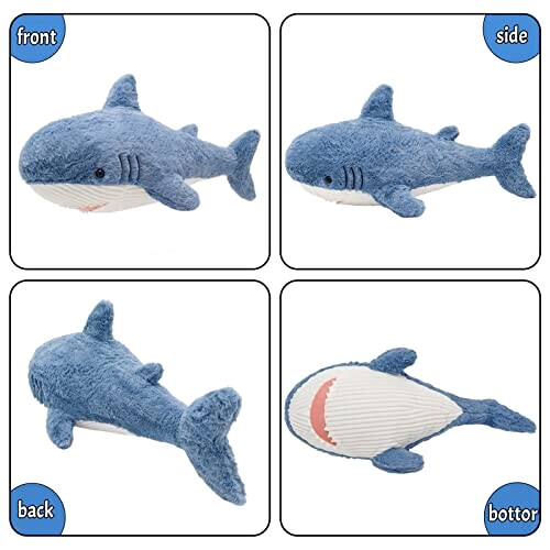 Peluche Requin bleu 60 cm variant 2 