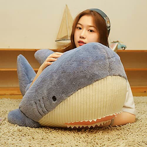 Peluche Requin bleu 60 cm variant 3 