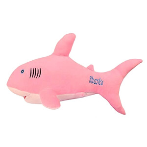 Peluche Requin rose 50 cm