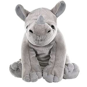Peluche Rhinocéros multicolore 30 cm