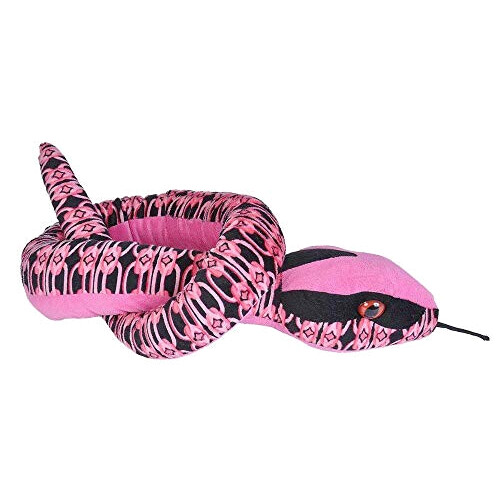 Peluche Serpent liens rose
