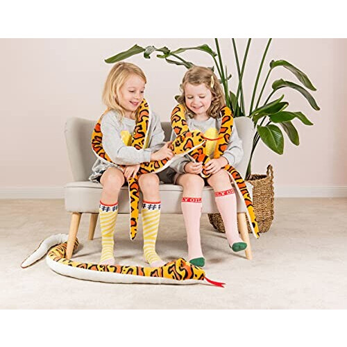 Peluche Serpent orange/jaune 175 cm variant 0 