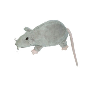 Peluche Souris gris 22 cm