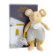 Peluche Souris beige 19 cm - miniature