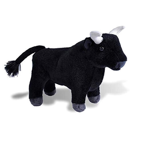 Peluche Taureau noir 20 cm