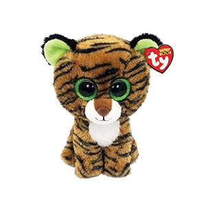 Peluche Tigre brun 8.5x7 cm