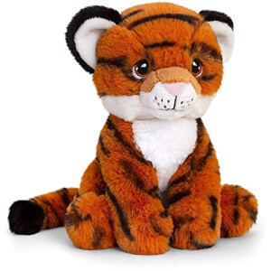Peluche Tigre brunblanc et noir 25 cm