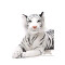 Peluche Tigre blanc 100 cm - miniature variant 2