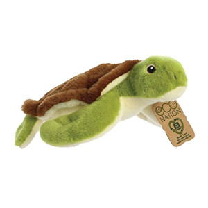 Peluche Tortue vert et marron 26 cm