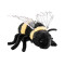 Peluche Abeille naturel 16 cm - miniature