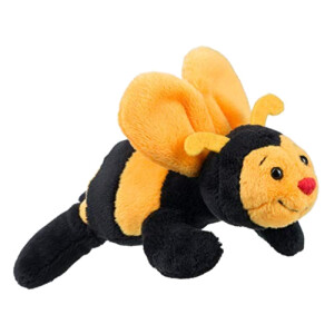 Peluche Abeille jaune/noir 12 cm