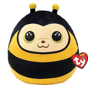 Peluche Abeille jaune/noir 25x15 cm