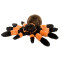 Peluche Araignée noir-orange 30 cm - miniature