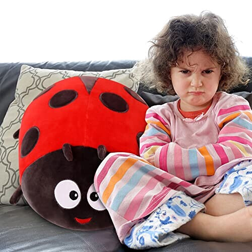 Peluche Coccinelle - rouge variant 3 