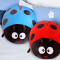 Peluche Coccinelle - rouge - miniature variant 6