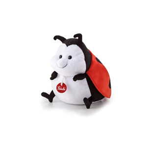 Peluche Coccinelle rose/blanc/noire
