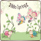 Peluche Papillon rose 18 cm - miniature variant 1