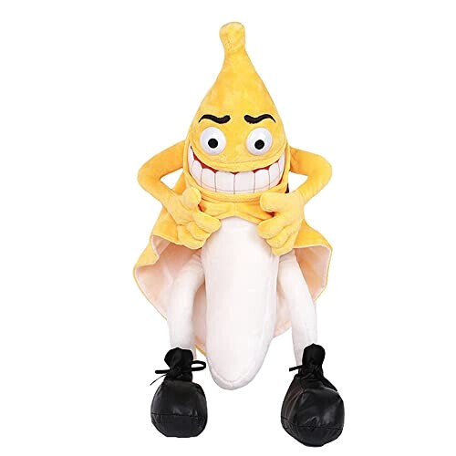 Peluche Banane jaune 55 cm