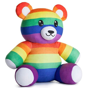 Peluche Arc en ciel « quinn » de la lgbtq teddy (multicolore) 28 cm