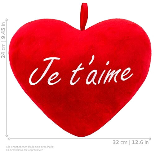 Peluche Coeur je t'aime 32x25 cm variant 0 