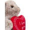 Peluche Coeur gris 28 cm - miniature variant 5