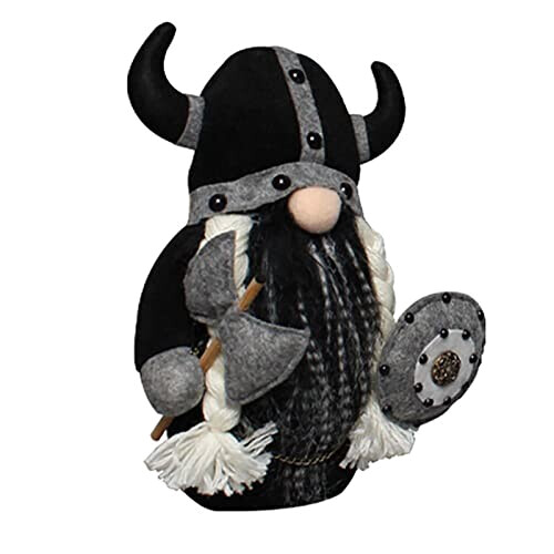 Peluche Viking noir 26 cm