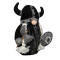 Peluche Viking noir 26 cm - miniature