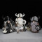 Peluche Viking noir 26 cm - miniature variant 5