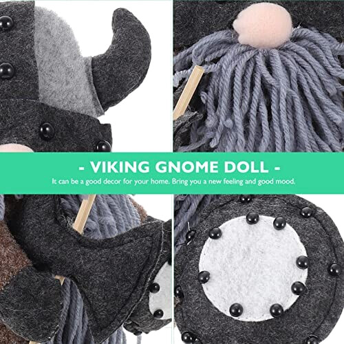 Peluche Viking gris 26.5x18 cm variant 1 