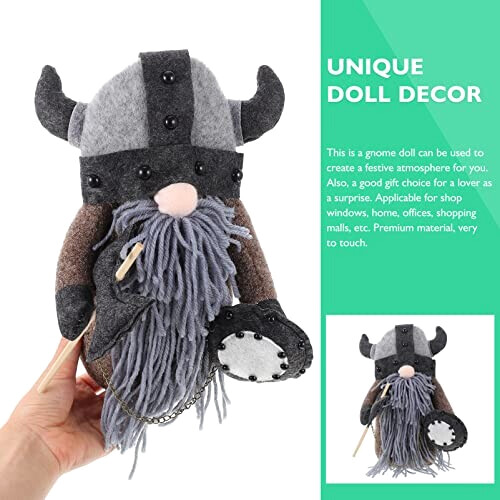 Peluche Viking gris 26.5x18 cm variant 3 