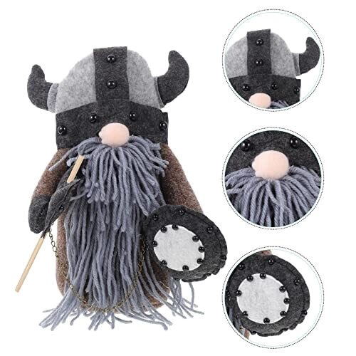 Peluche Viking gris 26.5x18 cm variant 4 