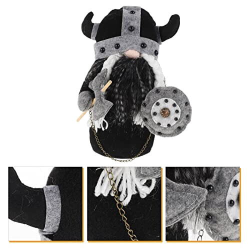 Peluche Viking noir 26.5x18 cm variant 0 