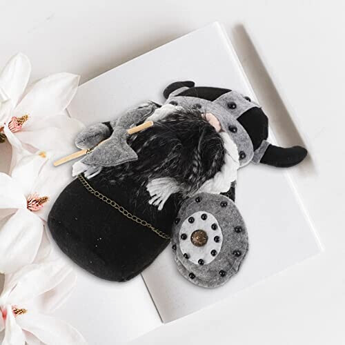 Peluche Viking noir 26.5x18 cm variant 1 