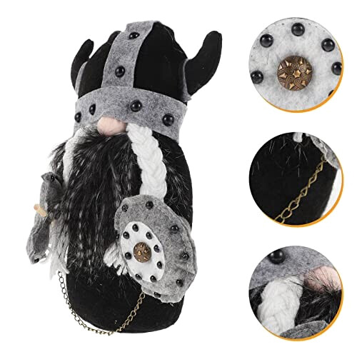 Peluche Viking noir 26.5x18 cm variant 4 