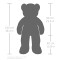 Peluche rose 100 cm - miniature variant 2