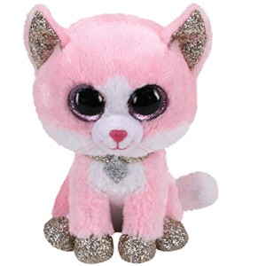 Peluche rose multicolore 15 cm