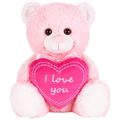 Peluche rose 25 cm