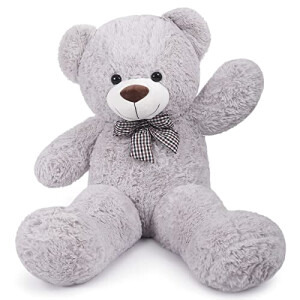 Peluche gris 110 cm